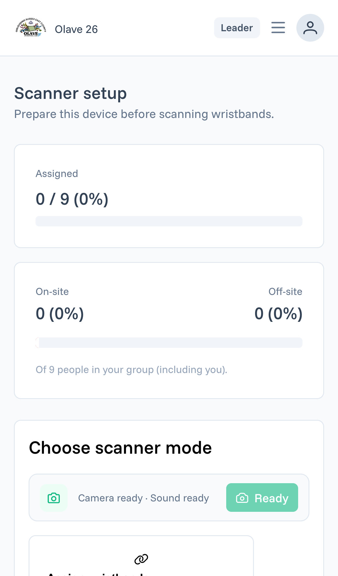 Scanner setup after permissions are ready
